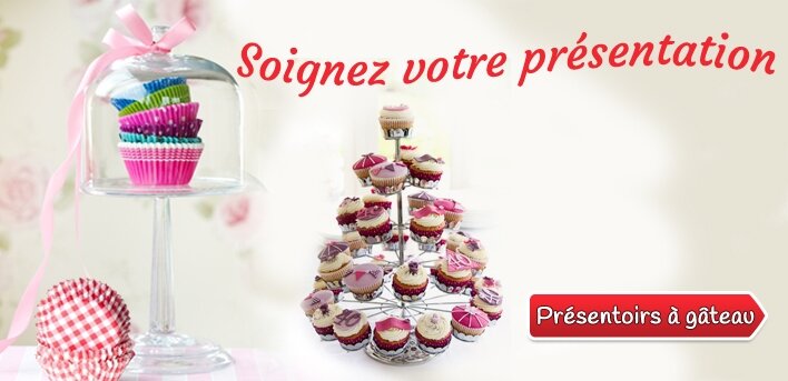 presentoir cupcakes et caissette