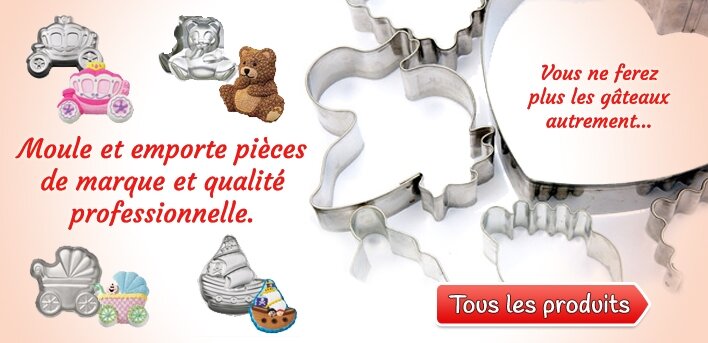 moule a gateau 3 D et emporte piece